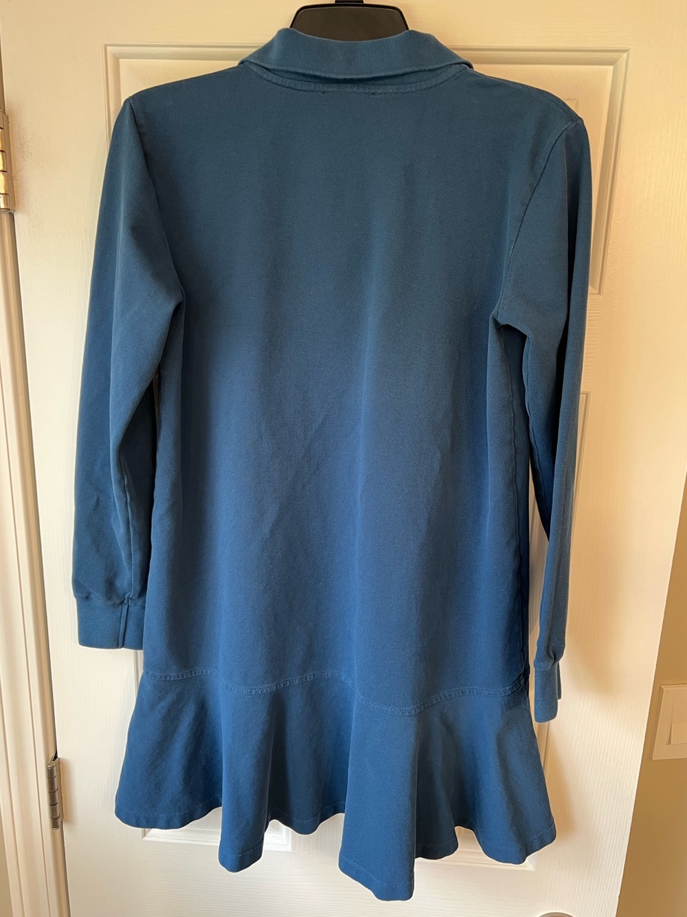 Tuckernuck Long Sleeve Pique May Polo Dress Poseidon Blue Small - Picture 15 of 15